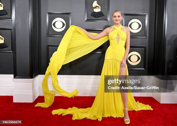 Kelsea Ballerini attends the 65th GRAMMY Awards at Crypto.com Arena on February 05, 2023 in Los Angeles, California.