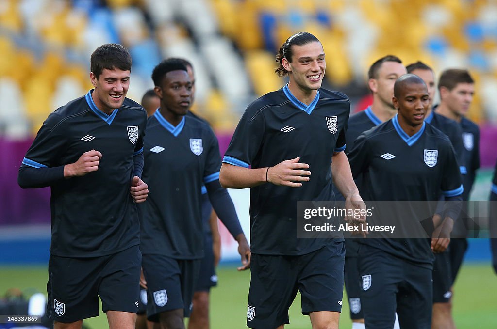 England Training and Press Conference - Group D: UEFA EURO 2012