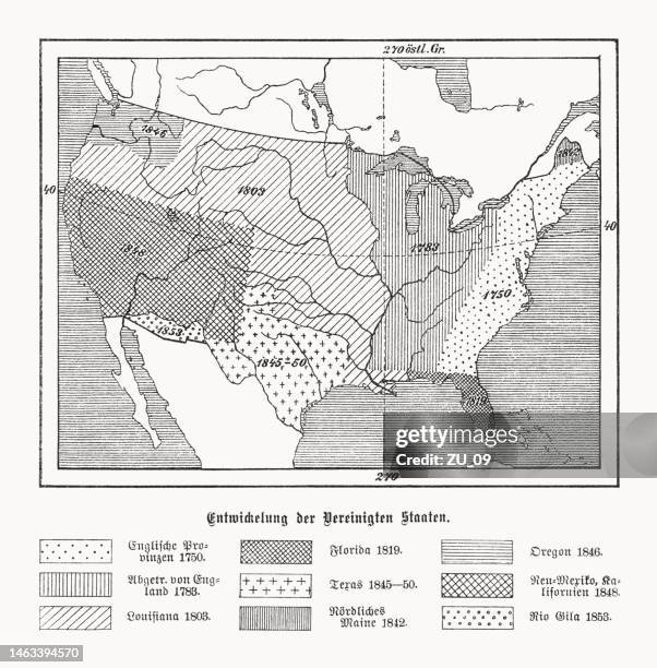 Colonial Development 14 Us Colonies Map High Res Illustrations - Getty Images