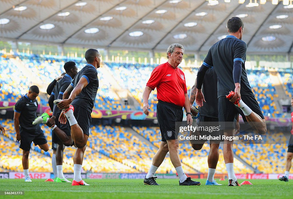 England Training and Press Conference - Group D: UEFA EURO 2012
