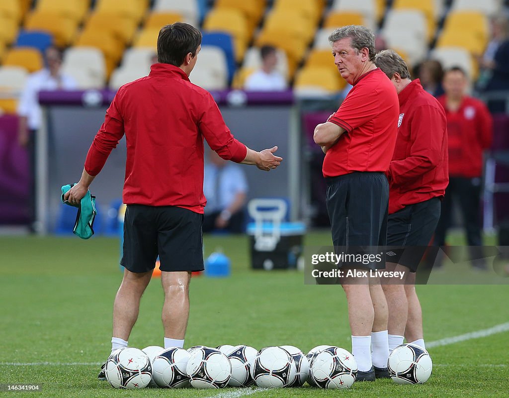 England Training and Press Conference - Group D: UEFA EURO 2012
