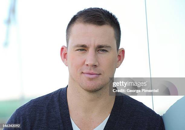 Actor Channing Tatum poses for a portrait at the press junket for his new film "Magic Mike" at the Thompson Hotel on June 14, 2012 in Toronto, Canada.