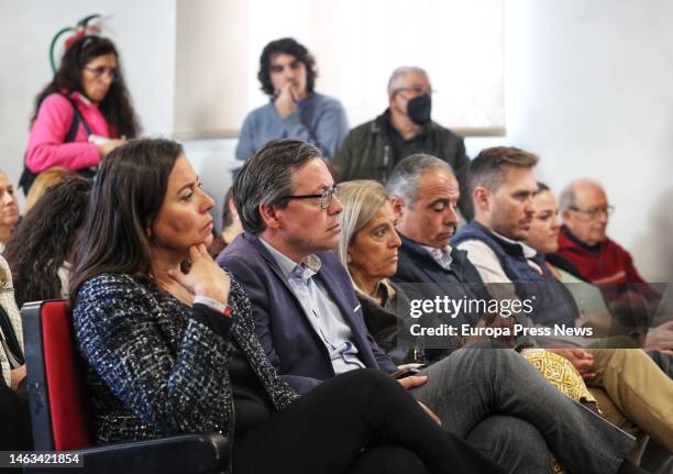 The secretary general of the PP of Madrid, Alfonso Serrano during an extraordinary plenary session to debate the motion of censure in the City...