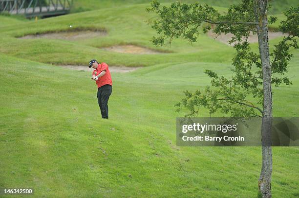 John Dignam of Slade Valley GC in action during the Virgin Atlantic PGA National Pro-Am Championship - Regional Final at the K Club June 14, 2012 in...
