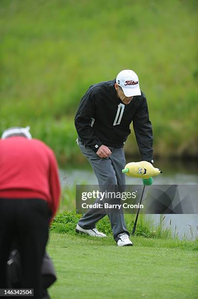 Peter Hanna and Alex Denver of Lurgan GC during the Virgin Atlantic PGA National Pro-Am Championship - Regional Final at the K Club June 14, 2012 in...