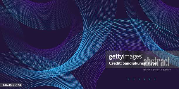 stockillustraties, clipart, cartoons en iconen met dot spiral gradient line abstract background - sterrenveld