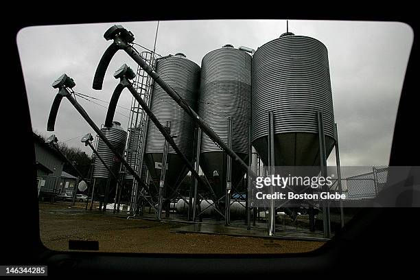 Grain silo at GTC Farm, which is GTC Biopharmaceuticals breeding and milking farm. This small Massachusetts company may soon start producing the...