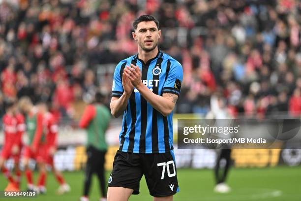 Roman Yaremchuk of Club Brugge after the Jupiler Pro League season 2022 - 2023 match day 24 between Royal Antwerp FC and Club Brugge February 5, 2023...