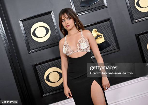 Camila Cabello attends the 65th GRAMMY Awards at Crypto.com Arena on February 05, 2023 in Los Angeles, California.