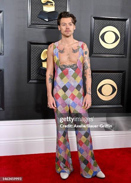 Harry Styles attends the 65th GRAMMY Awards at Crypto.com Arena on February 05, 2023 in Los Angeles, California.