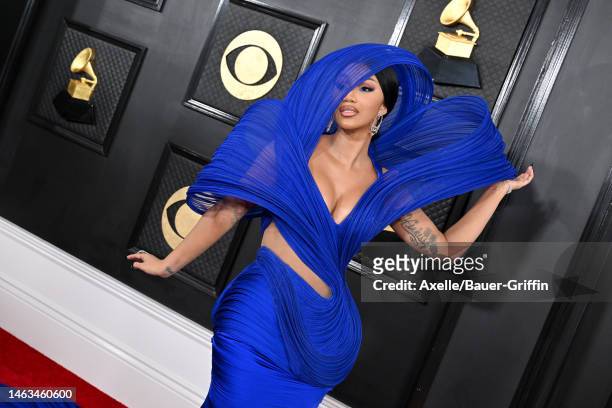 Cardi B attends the 65th GRAMMY Awards at Crypto.com Arena on February 05, 2023 in Los Angeles, California.