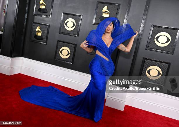 Cardi B attends the 65th GRAMMY Awards at Crypto.com Arena on February 05, 2023 in Los Angeles, California.