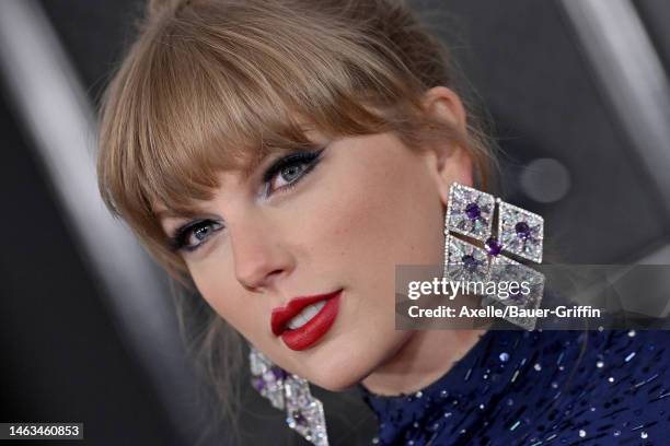 Taylor Swift attends the 65th GRAMMY Awards at Crypto.com Arena on February 05, 2023 in Los Angeles, California.