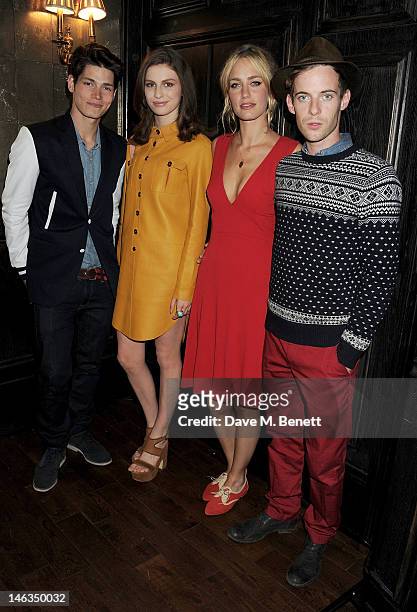 Sam Way, Tali Lennox, Ruta Gedmintas and Luke Treadaway attend as Tommy Hilfiger hosts a cocktail party to celebrate the launch of London...