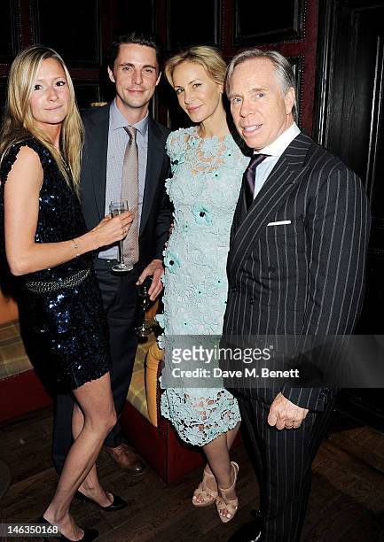 Sophie Dymoke, Matthew Goode, Dee Ocleppo and Tommy Hilfiger attend as Tommy Hilfiger hosts a cocktail party to celebrate the launch of London...