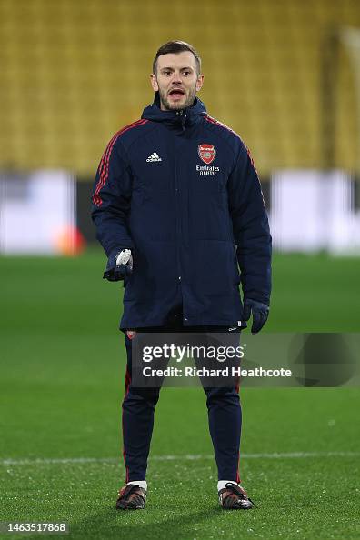 Arsenal head coach Jack Wilshere looks on before the FA Youth Cup