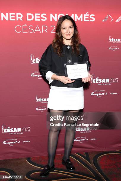 Anaïs Demoustier attends the Cesar Nominee Dinner At Le Fouquet's on February 06, 2023 in Paris, France.