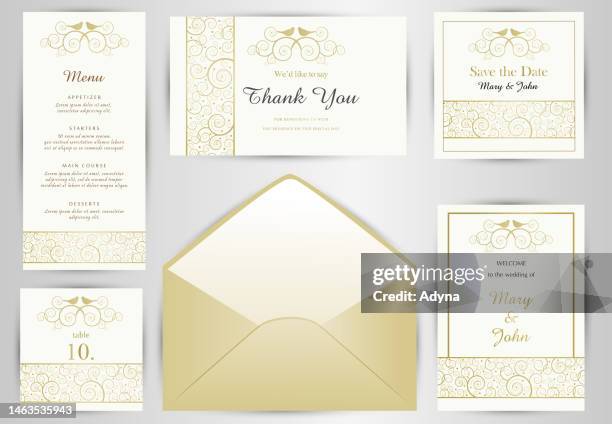 wedding invitation - wedding invite stock illustrations