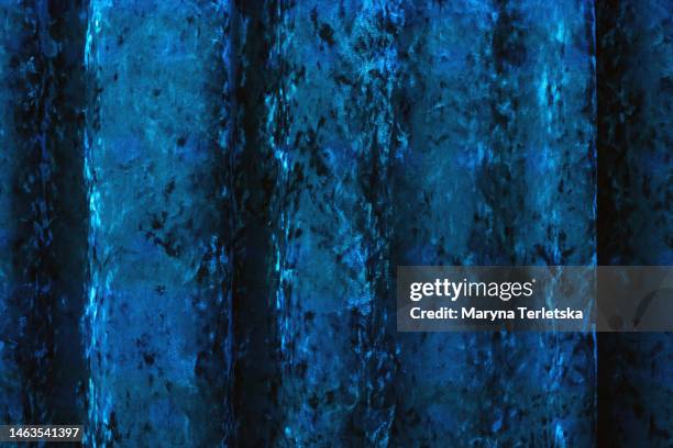 universal background with velor blue fabric. fabric background. - blue velvet ストックフォトと画像