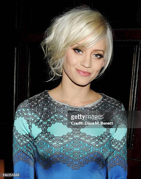 Kimberly Wyatt attends as Tommy Hilfiger hosts a cocktail party to celebrate the launch of London Collections: Men at The Scotch of St. James London...