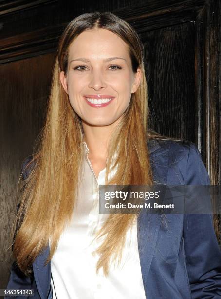 Model Petra Nemcova attends as Tommy Hilfiger hosts a cocktail party to celebrate the launch of London Collections: Men at The Scotch of St. James...