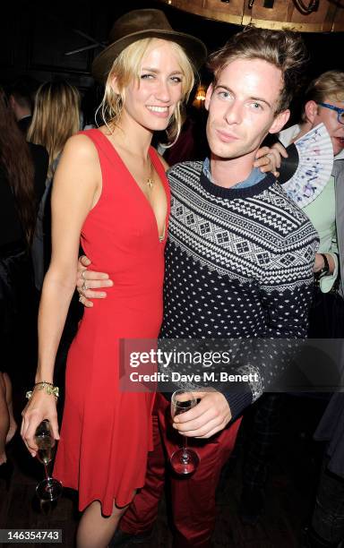 Ruta Gedmintas and Luke Treadaway attend as Tommy Hilfiger hosts a cocktail party to celebrate the launch of London Collections: Men at The Scotch of...