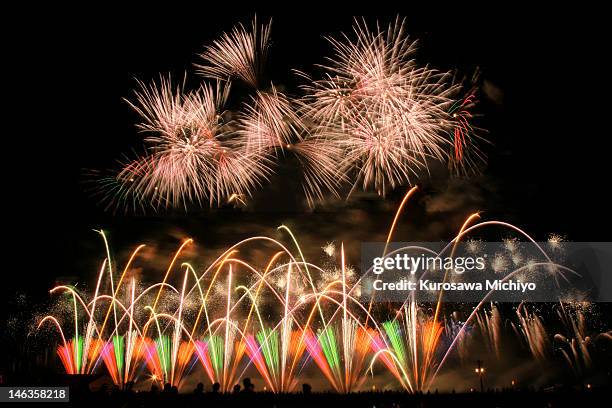 japan firework competition festival - 秋田県 ストックフォトと画像