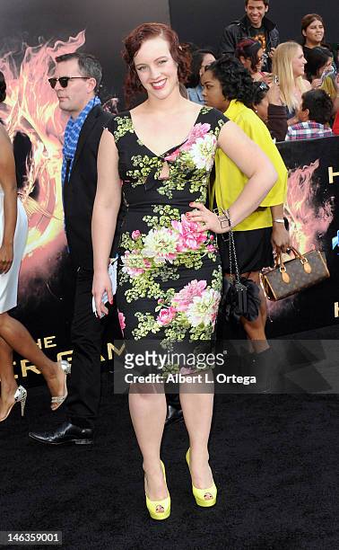 Actress Brooke Bundy arrives for "The Hunger Games" - Los Angeles Premiere held at the Nokia Theatre L.A. Live on March 12, 2012 in Los Angeles,...