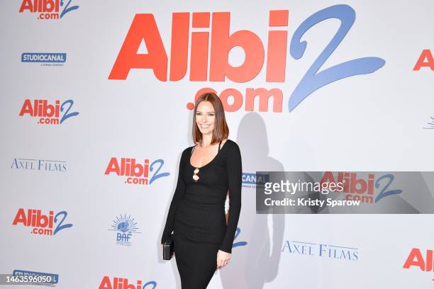 Maëva Coucke attends the "Alibi.com 2" Premiere at Le Grand Rex on February 06, 2023 in Paris, France.