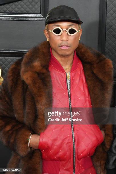 Pharrell Williams attends the 65th GRAMMY Awards on February 05, 2023 in Los Angeles, California.