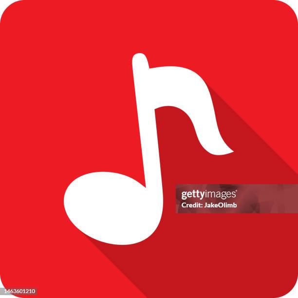 music note icon silhouette - jukebox stock illustrations
