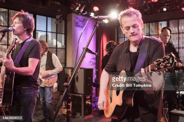 April 19: Michael and Kevin Bacon of The Bacon Brothers appear on the TV show PRIVATE SESSIONS on April 19th, 2009 in New York City.