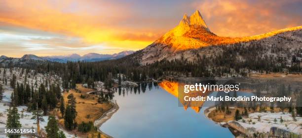 view from above - yosemite national park stock pictures, royalty-free photos & images