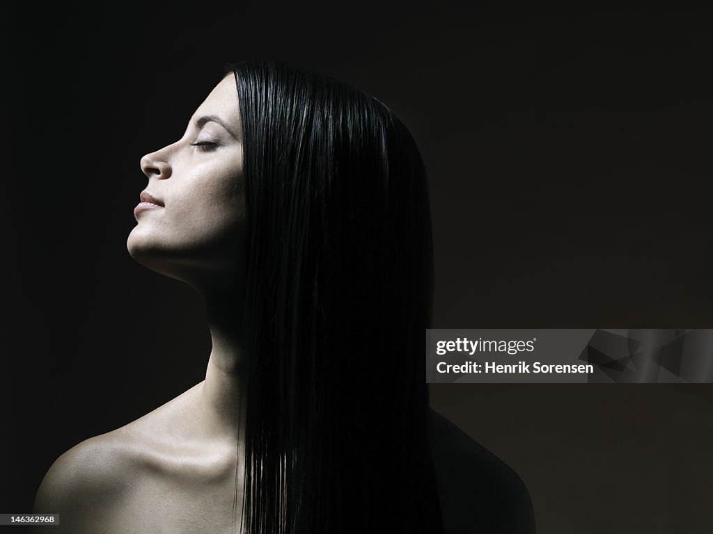 Young dark haired woman