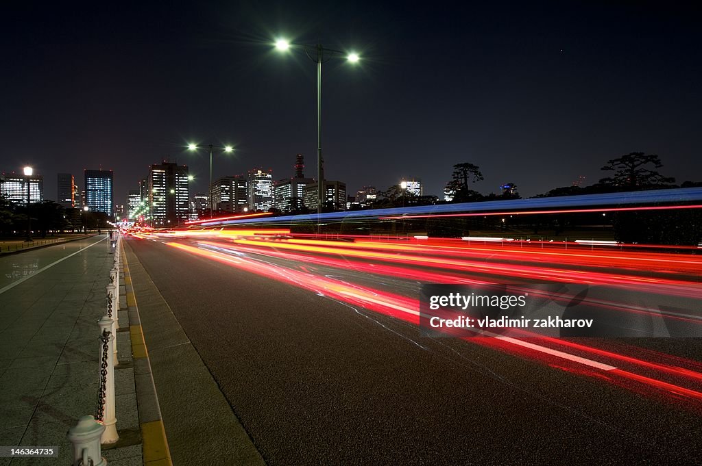 Tokyo streets at night