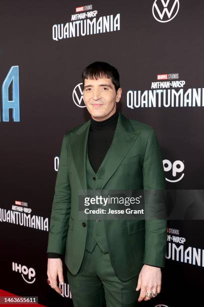 David Dastmalchian attends the Ant-Man and The Wasp Quantumania world premiere at Regency Village Theatre in Westwood, California on February 06,...