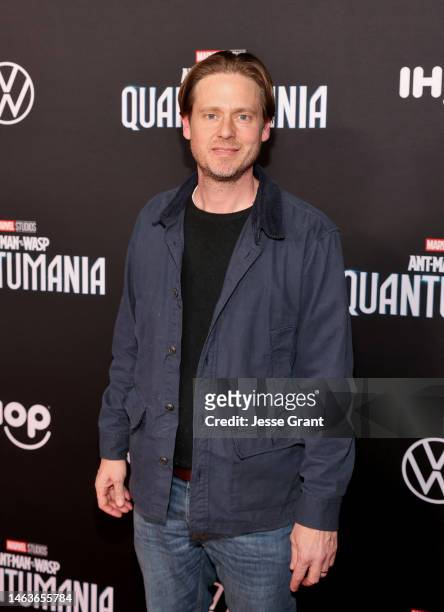 Tim Heidecker attends the Ant-Man and The Wasp Quantumania world premiere at Regency Village Theatre in Westwood, California on February 06, 2023.
