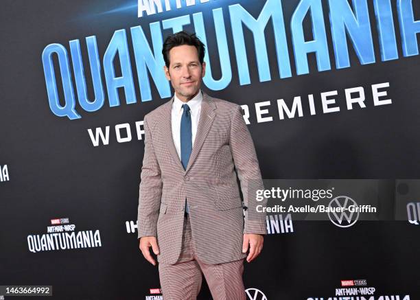 Paul Rudd attends Marvel Studios' “Ant-Man and The Wasp: Quantumania" at Regency Village Theatre on February 06, 2023 in Los Angeles, California.