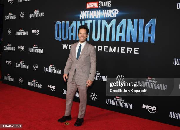 Paul Rudd attends Marvel Studios' “Ant-Man And The Wasp: Quantumania" at Regency Village Theatre on February 06, 2023 in Los Angeles, California.