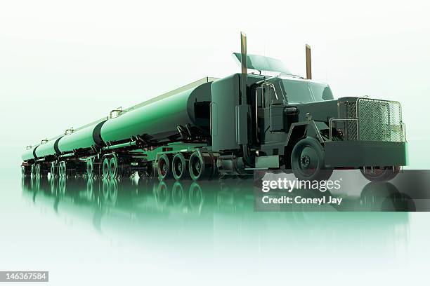 Cgi Of Crude Oil Tanker Truck High-Res Stock Photo
