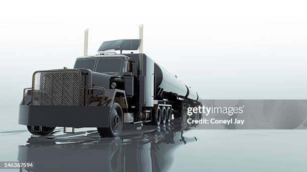 cgi of fuel tanker truck - llandysul stock pictures, royalty-free photos & images