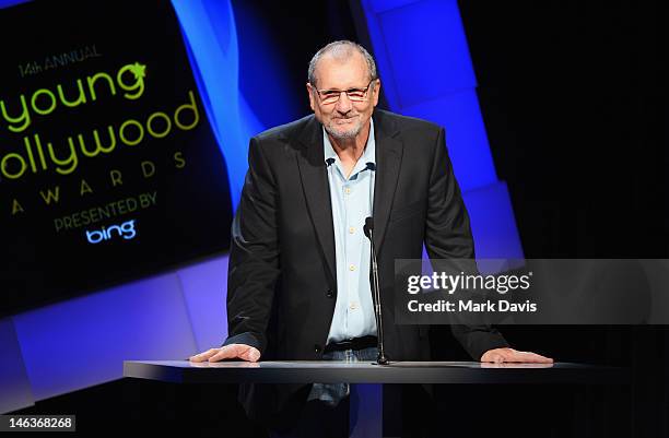 Actor Ed O'Neill speaks during the 14th Annual Young Hollywood Awards presented by Bing at Hollywood Athletic Club on June 14, 2012 in Hollywood,...