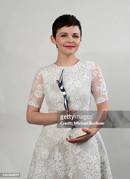 Actress Ginnifer Goodwin poses during the 14th Annual Young Hollywood Awards presented by Bing at Hollywood Athletic Club on June 14, 2012 in...