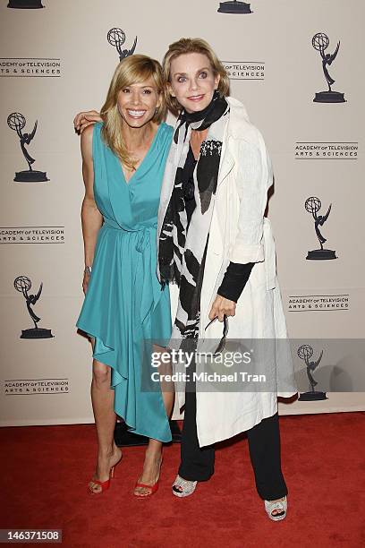 Sarah Brown and Judith Chapman arrive at 39th Daytime Entertainment Emmy Awards - nominees reception held at SLS Hotel on June 14, 2012 in Beverly...