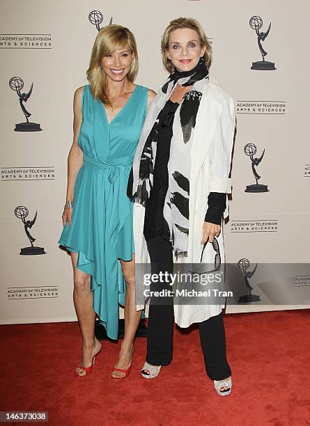 Sarah Brown and Judith Chapman arrive at 39th Daytime Entertainment Emmy Awards - nominees reception held at SLS Hotel on June 14, 2012 in Beverly...