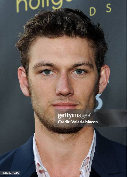 Actor Alex Pettyfer arrives at the Young Hollywood Awards at Hollywood Athletic Club on June 14, 2012 in Hollywood, California.