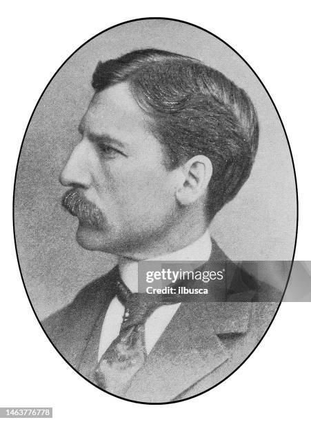 portrait of notable new yorkers: frank julian sprague - frank sprague stock illustrations