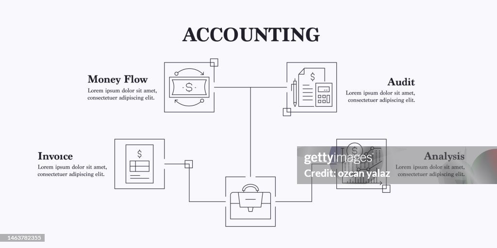 Accountancy Graphics Accounting Vector Infographic The Design Is Editable And The Color Can ...