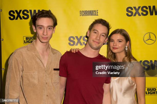 Theodore Pellerin, Director Jason Stone and Stefanie Scott