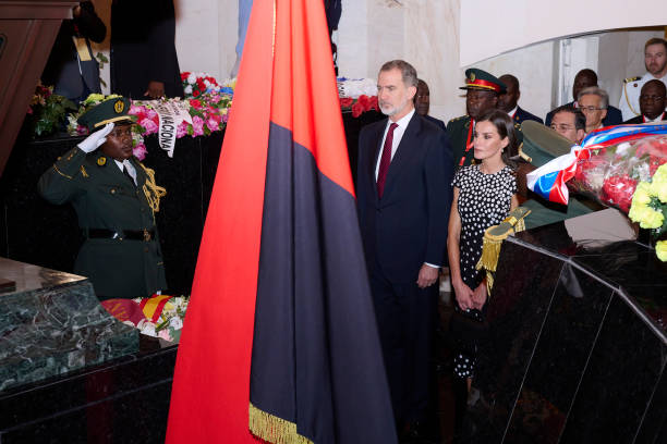 AGO: Honor Ceremony - Spanish Royals Visit Angola